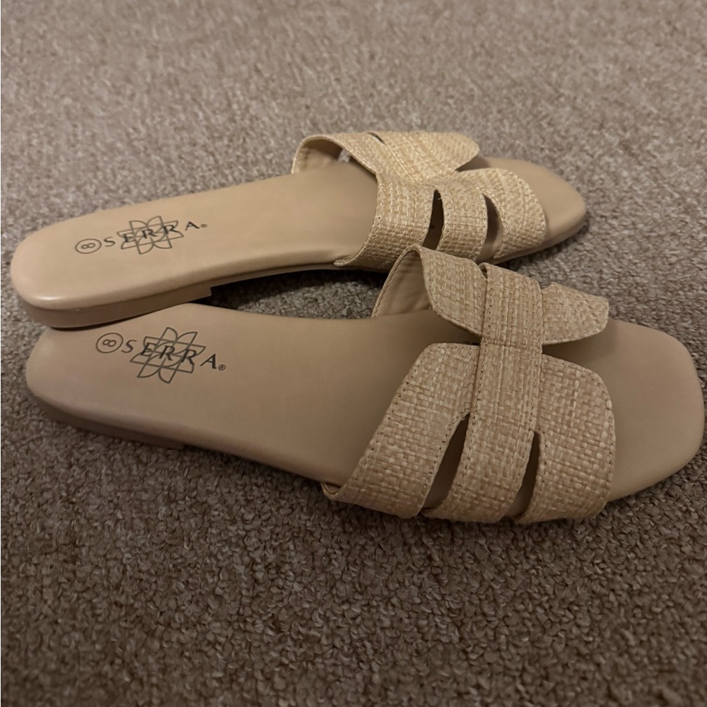 Serra Women's Tan Woven Sandals